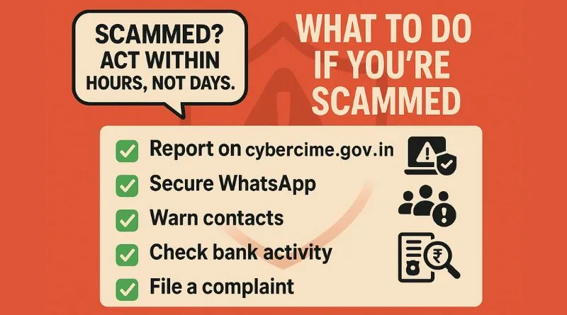 What To Do If You’re Scammed